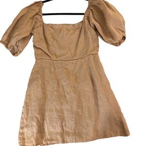 Verge Girl Cream Puff Sleeve Dress